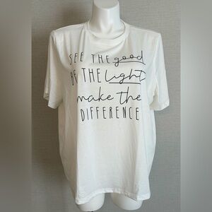 Women’s 3XL SHEIN CURVE Graphic Tee with Inspirational Text